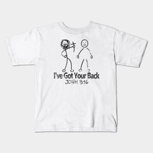 Jesus Has Your Back Kids T-Shirt